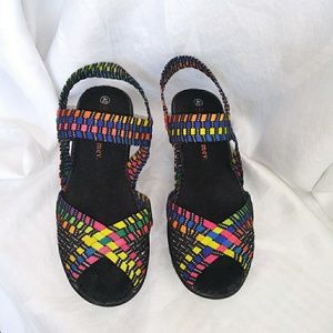 Bernie Mev wedge sandals